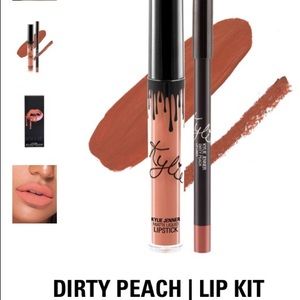 NIB Kylie Kenner Lipstick Kit: Dirty Peach